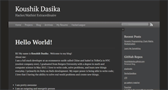 Desktop Screenshot of koushikdasika.com